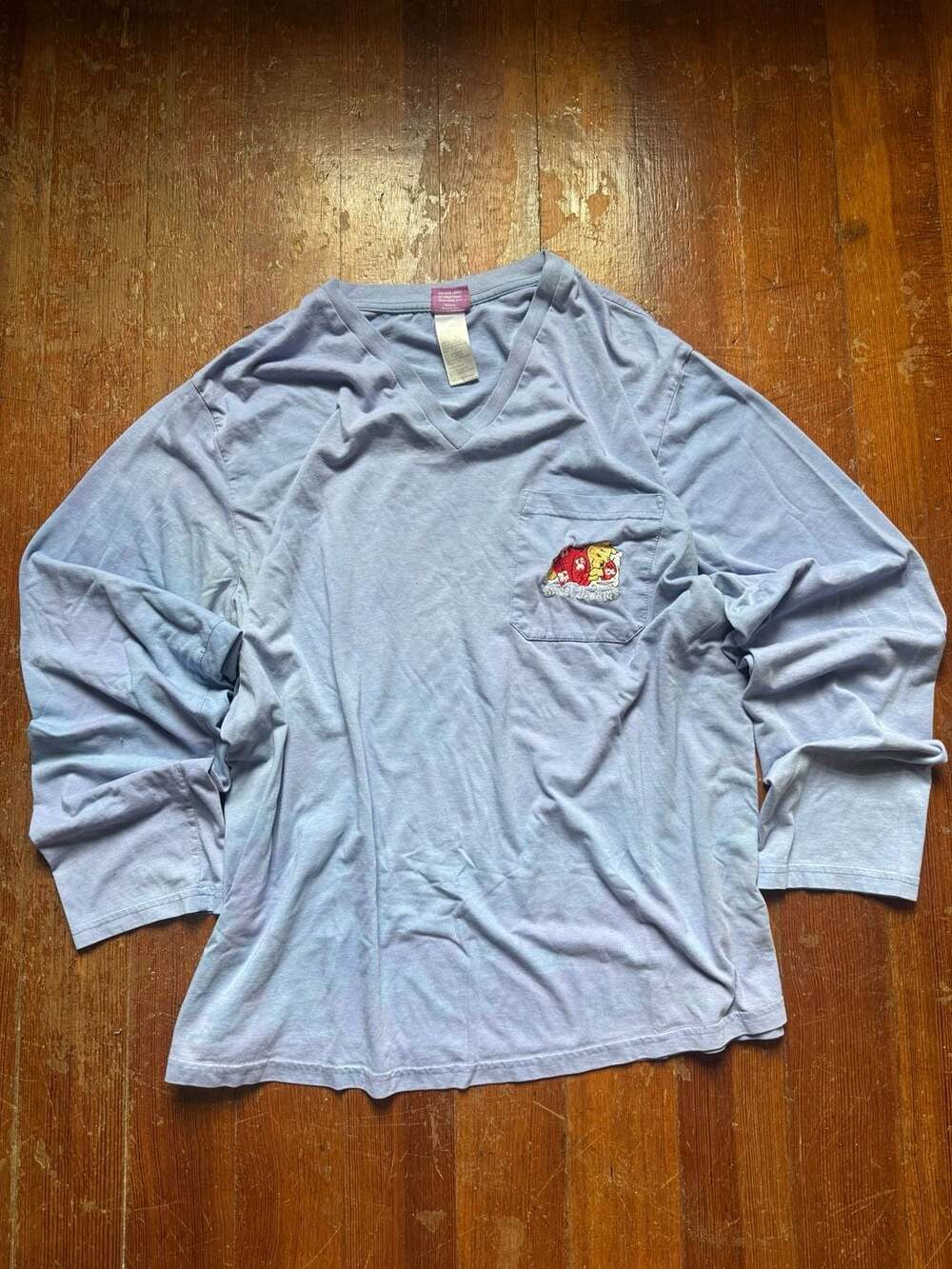 Disney Winnie The Pooh Long Sleeve Pocket Tee Size 1XL